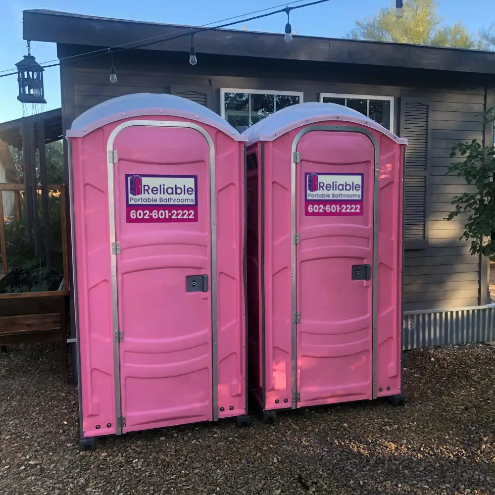 Clean portable restroom